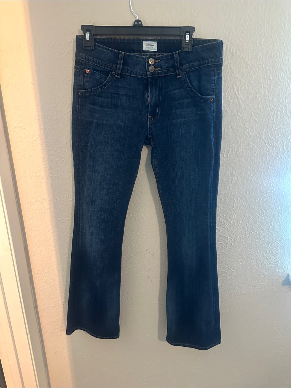 Hudson Jeans Dark Indigo Flare Wide Leg